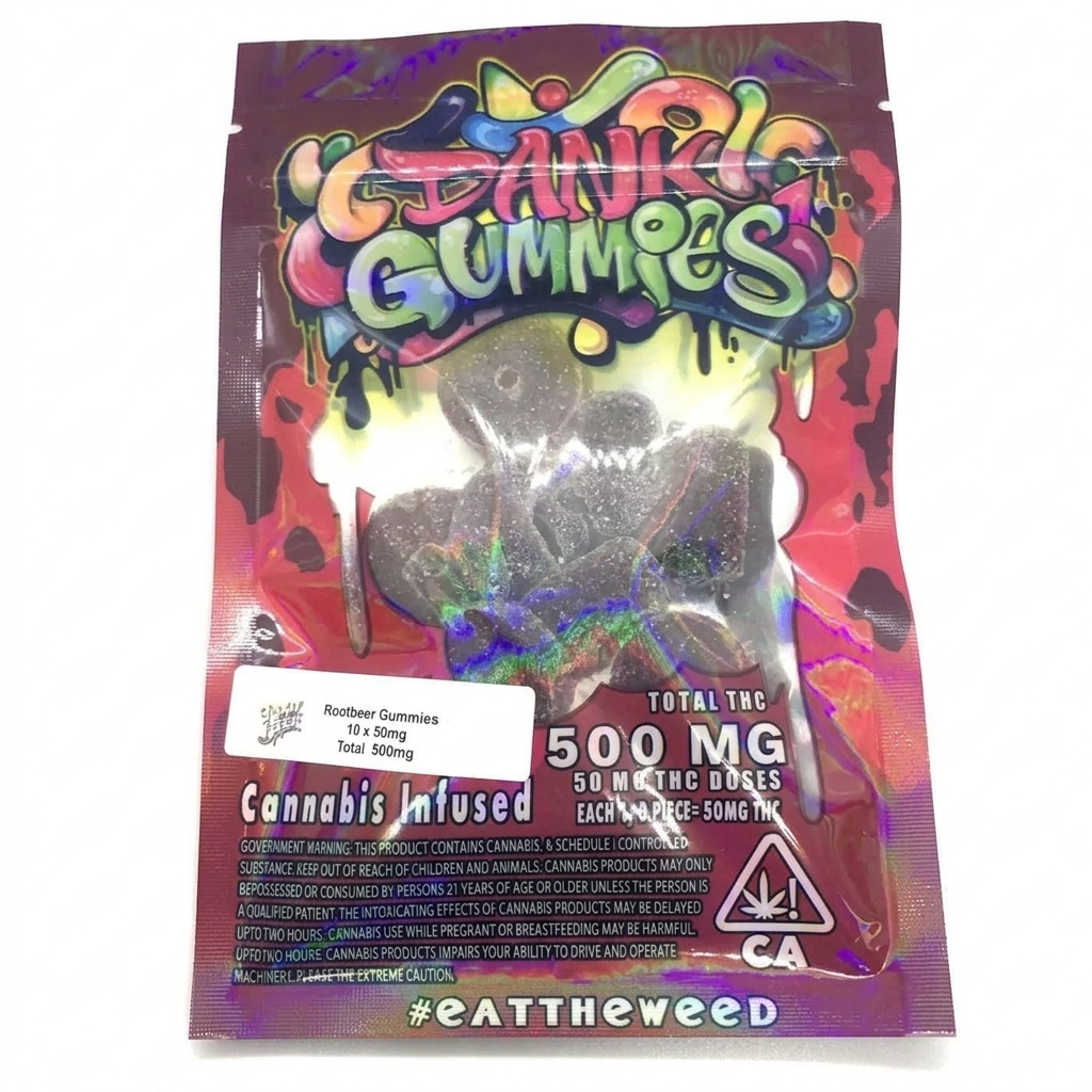 Dank Gummies Sour Gummy Bears 500MG Thc
