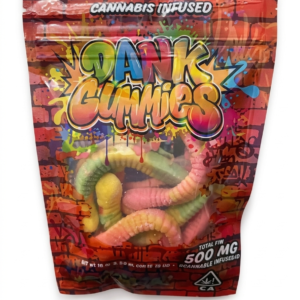 Dank Gummies Sour Gummy Worm 500MG Thc