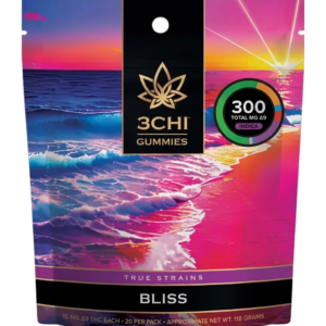 3CHI | True Strains High Potency Gummies | Awesome Sauce | 300mg – 20ct
