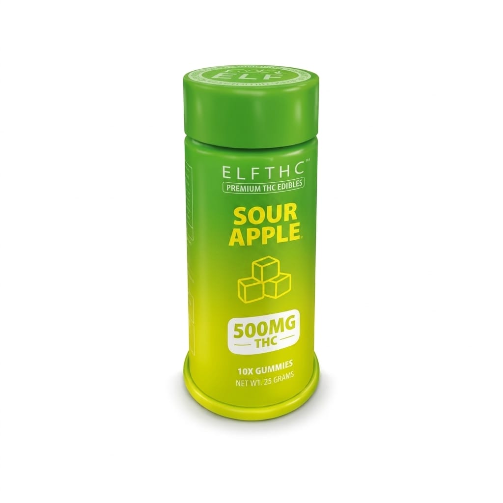 ELF THC Premium THC Edibles 500mg Sour Apple
