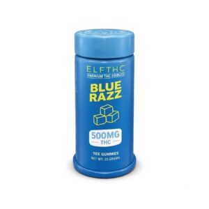 ELF THC Premium THC Edibles 500mg Blue Razz