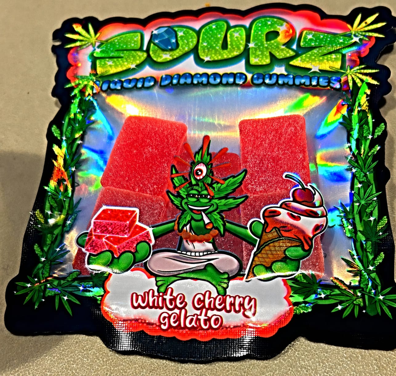 Sourz Gummies White Cherry Gelato