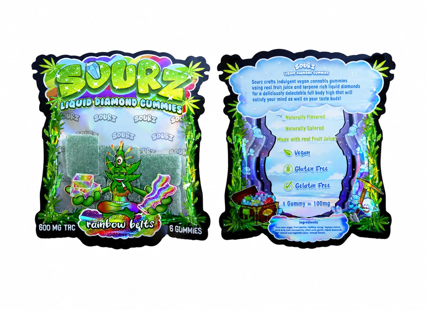 Sourz Gummies Rainbow Belt