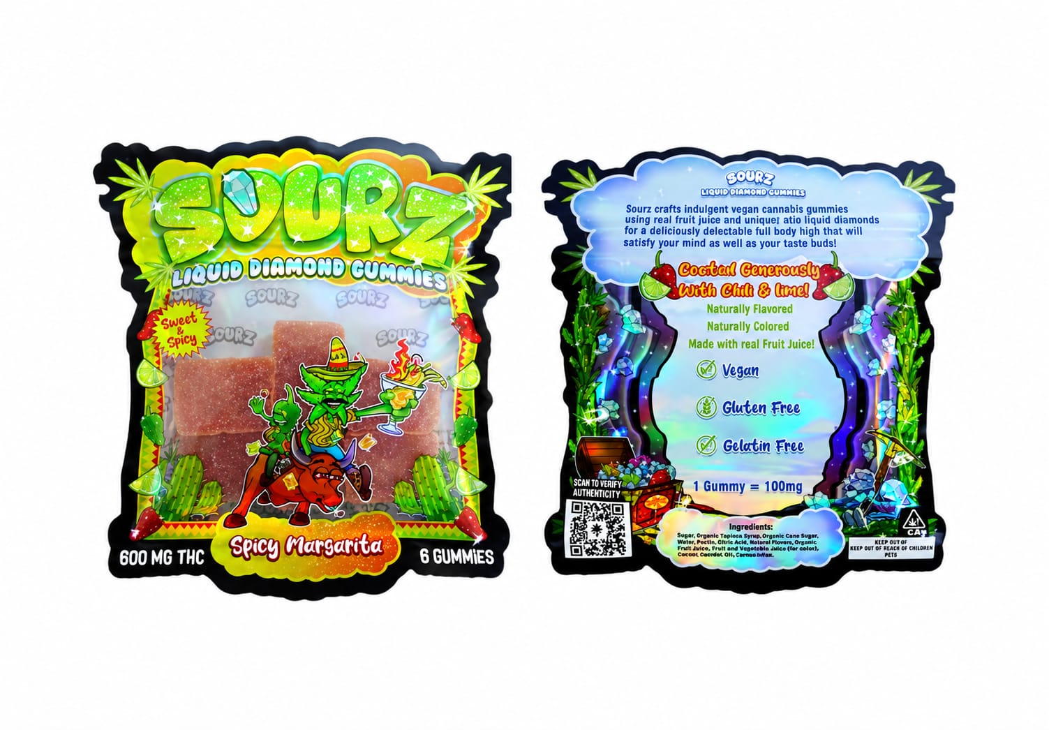 Sourz Gummies Spicy Margarita