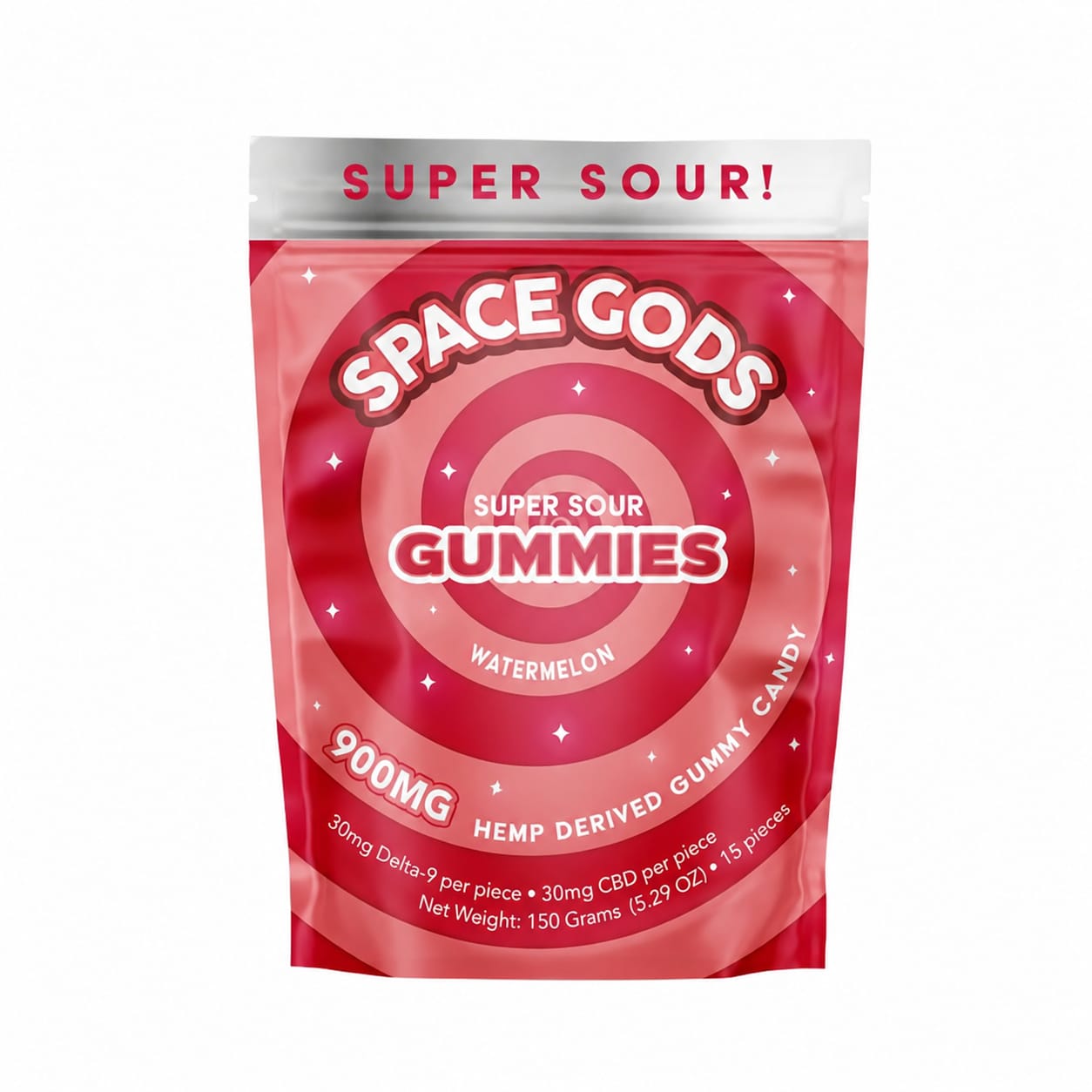 Space Gods D9/CBD 900mg Gummies Watermelon
