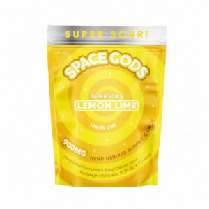 Space Gods D9/CBD 900mg Gummies Lemon Lime