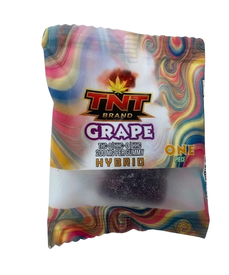 TNT Brand THCP THCA 200mg One Pack Gummy Hybrid