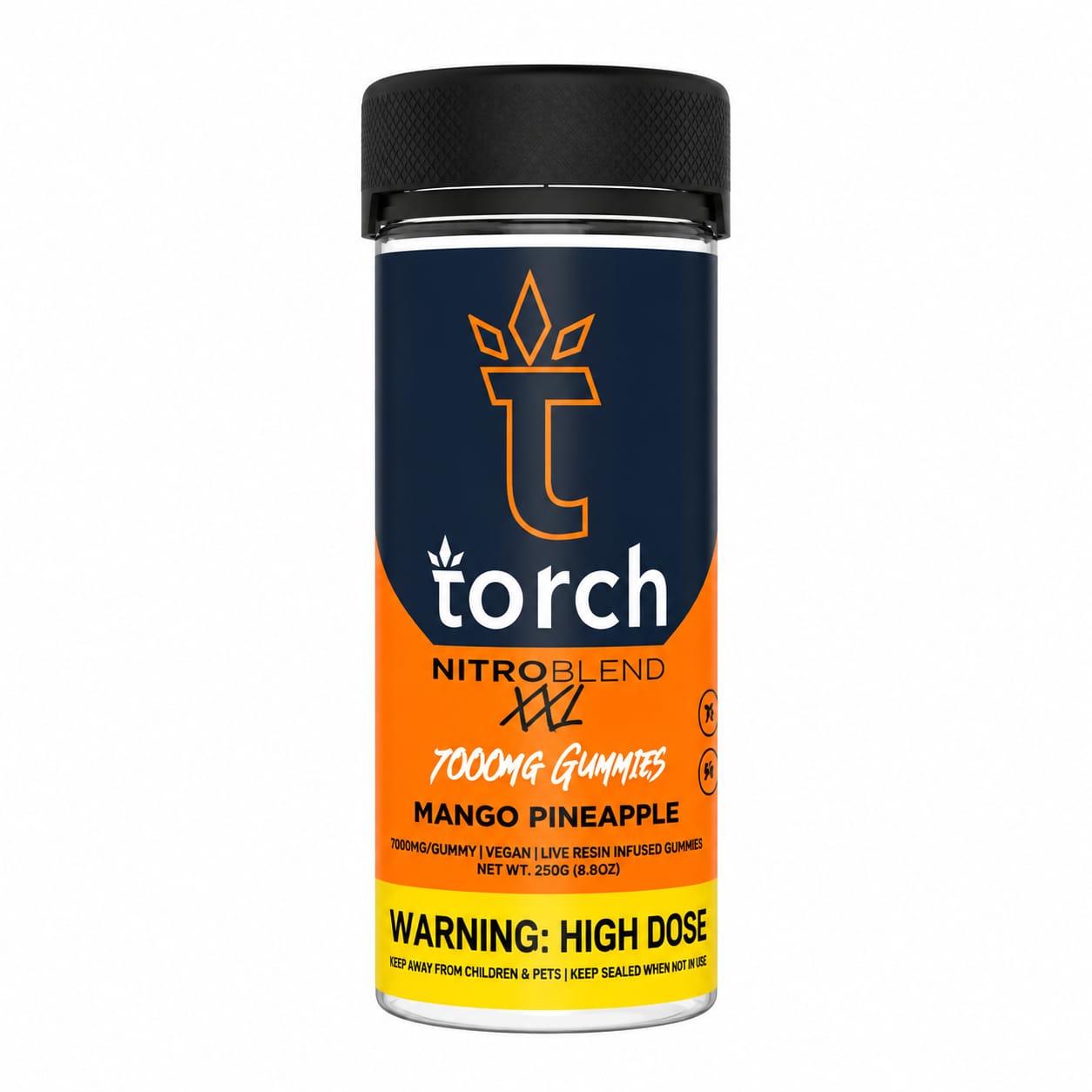 Torch THC-A Nitro Blend Gummies 7000mg – Kiwi Strawberry