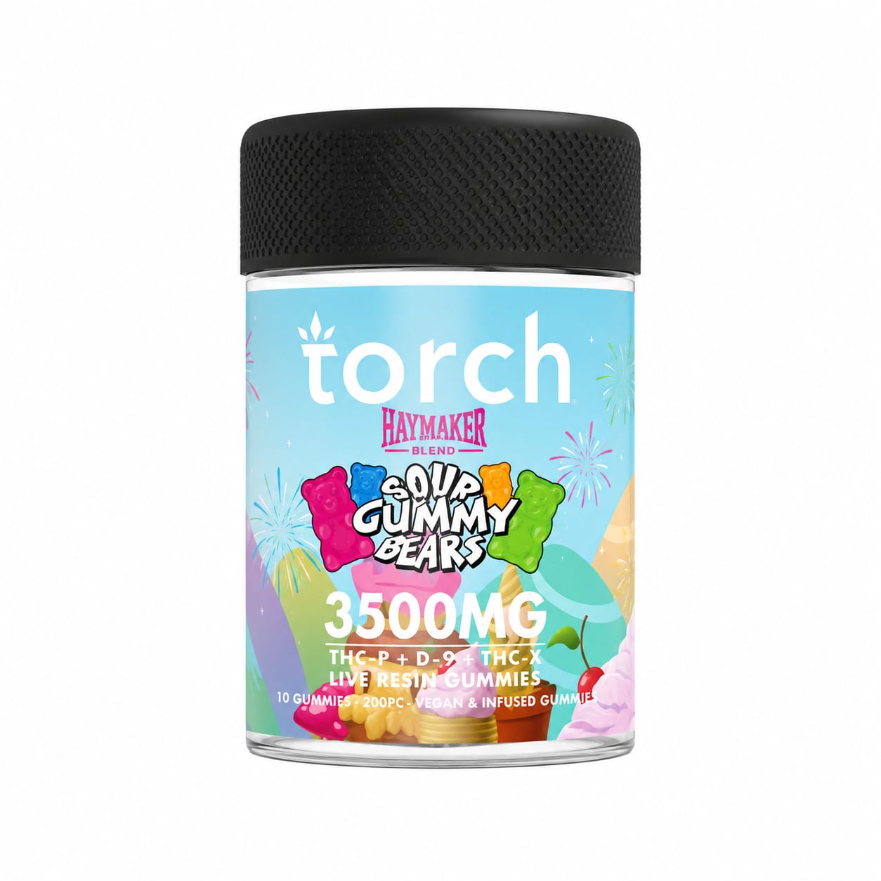 Torch THC Haymaker Blend Gummies 3500mg – Sour Gummy Bear