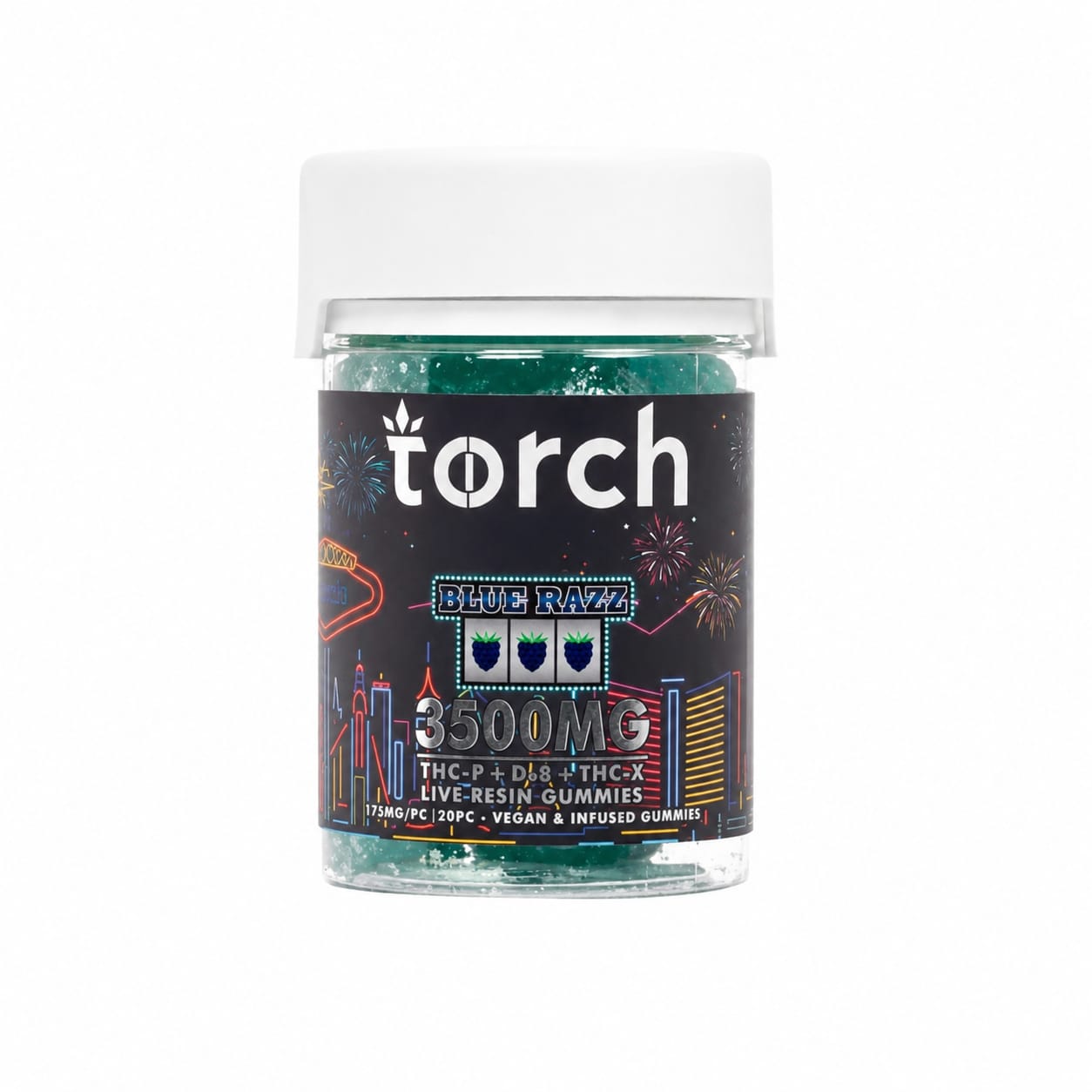 Torch THC Haymaker Blend Gummies 3500mg – Blue Razz