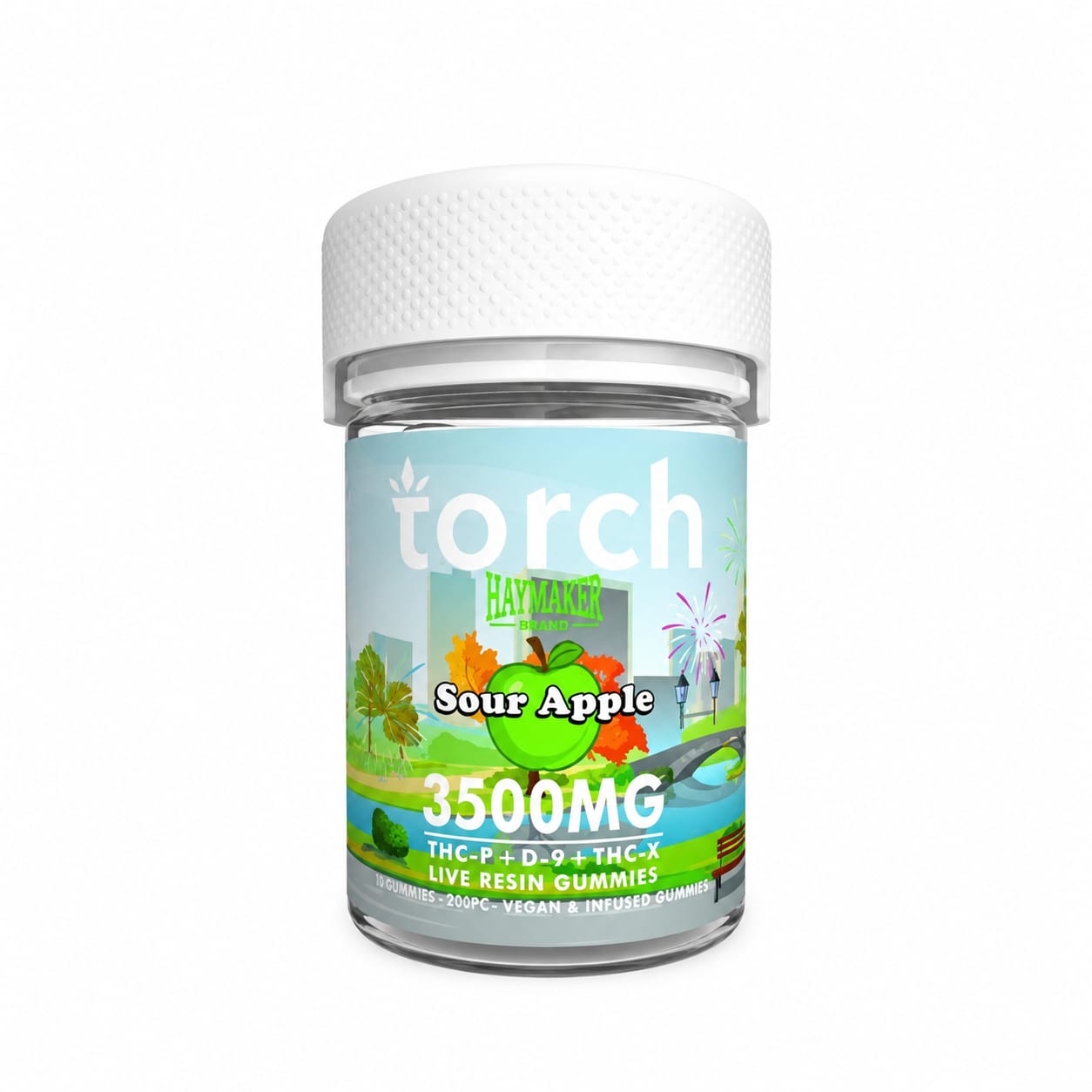 Torch THC Haymaker Blend Gummies 3500mg – Sour Apple