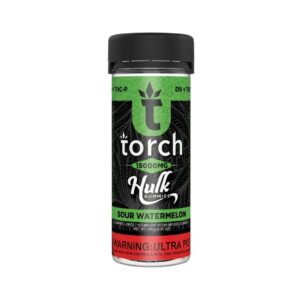 Torch Live Resin D9 + THCP Hulk Gummies 15000mg – Sour Watermelon
