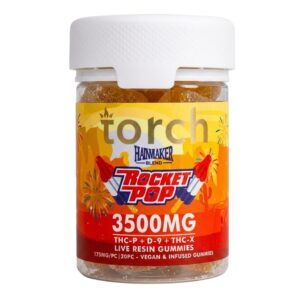 Torch THC Haymaker Blend Gummies 3500mg – Rocket Pop