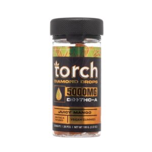 Torch Diamond Drops D9 + THCP 5000mg Gummies Juicy Mango